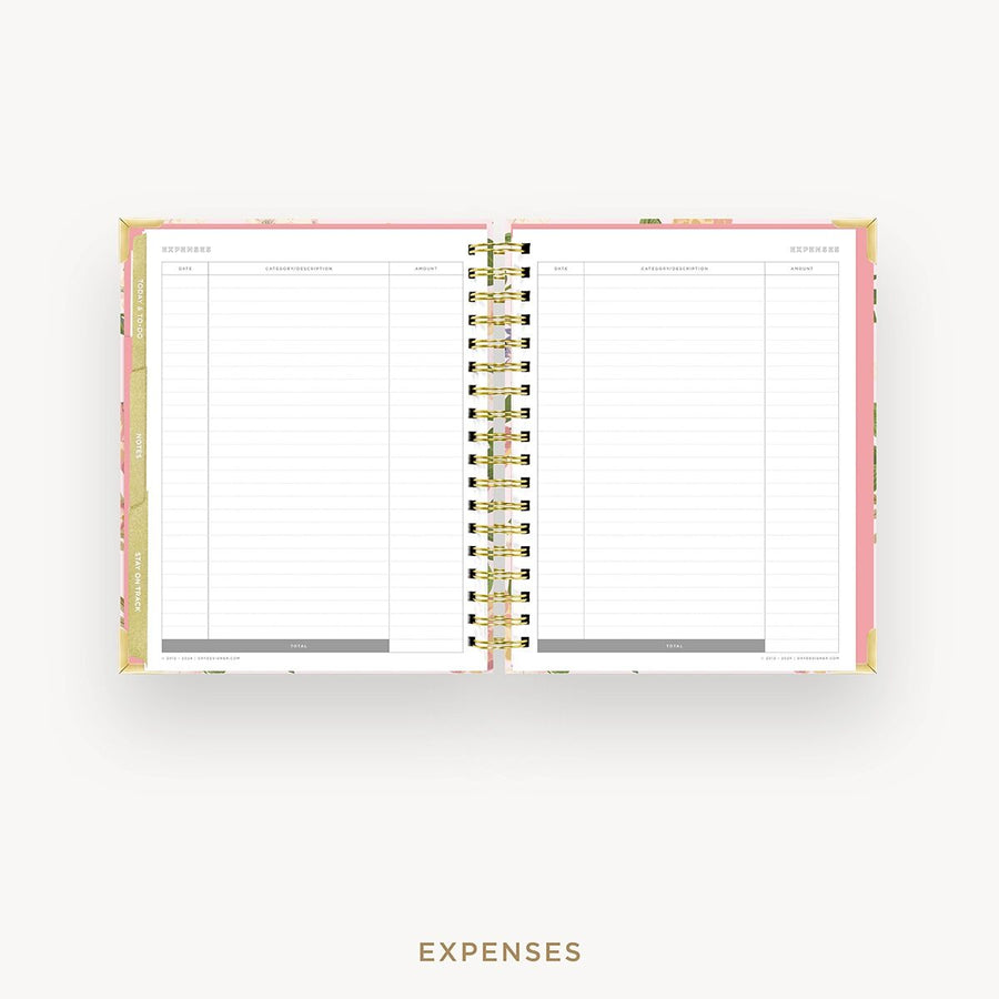 Day Designer 2026-27 weekly planner: Heirloom cover with expense tracking pages