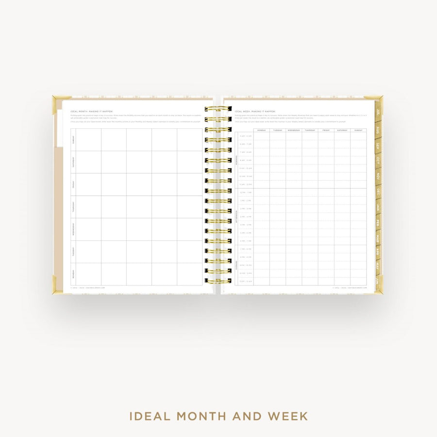 Day Designer 2026-27 weekly planner: Ticking Stripe cover with ideal week worksheet