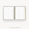 Day Designer 2025-26 daily planner: Classic Black cover with 12 month calendar