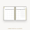 Day Designer 2025-26 daily planner: Classic Black cover with monthly calendar