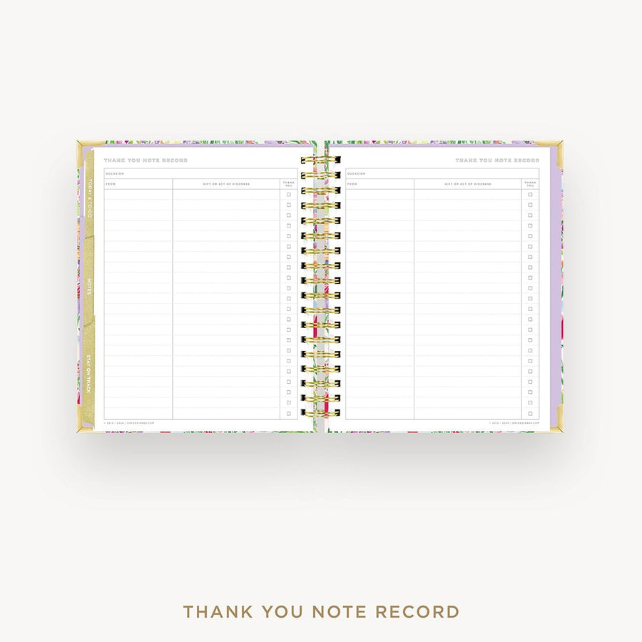 Day Designer 2026-27 weekly planner: Belle Vie cover with thank you notes pages