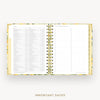 Day Designer 2026-27 mini weekly planner: Lemon Floral Sage cover with holidays page