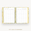 Day Designer 2026-27 mini weekly planner: Lemon Floral Sage cover with gift ideas pages