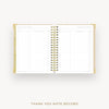 Day Designer 2026-27 weekly planner: Ticking Stripe cover with thank you notes pages