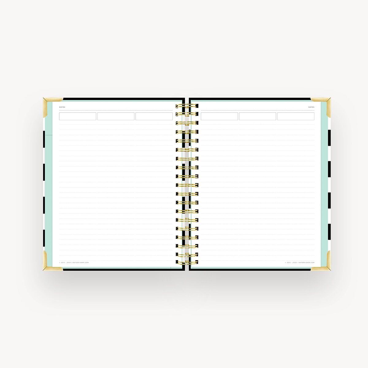 Pattern Notebook Line Lined Notebook | Black Stripe Pattern โ Day Designer