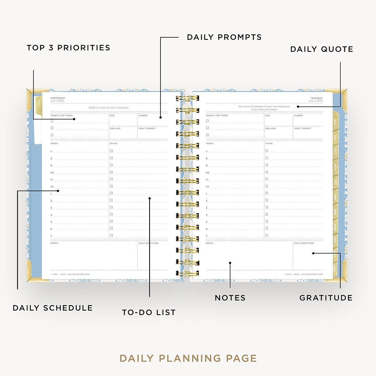 2026-27 Mini Daily Planner: Grand Shell