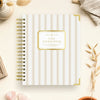 Day Designer 2026-27 weekly planner: Ticking Stripe beautiful cover agenda book