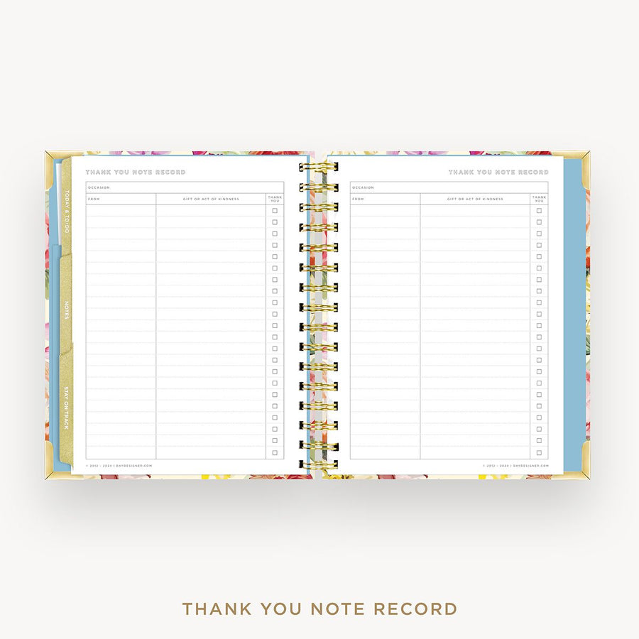 Day Designer 2026 mini weekly planner: oh so lovely cover with thank you notes pages