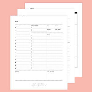 Free Daily, Weekly, and Monthly Planning Pages Printable