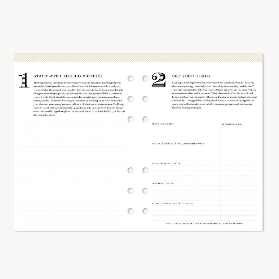 A5 Planner Inserts: 2026 Monthly Calendar (Calendar Year)