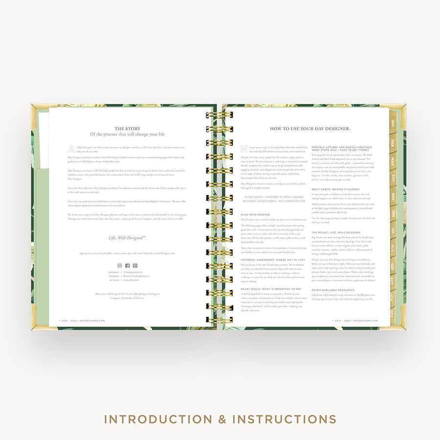 Day Designer 2026 mini weekly planner: st barts cover with introduction
