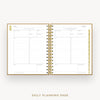 Day Designer 2025-26 mini daily planner: Caramel Latte cover with daily planning page