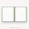 Day Designer 2025-26 mini daily planner: Classic Black cover with 12 month calendar