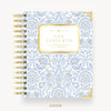 Day Designer 2025-26 mini daily planner: Alicia hard cover, gold wire binding