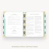 Day Designer 2025-26 mini daily planner: Black Stripe cover with introduction