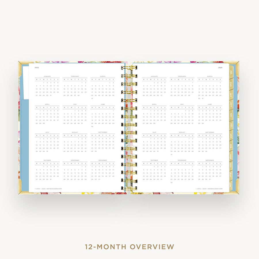 Day Designer 2025-26 mini daily planner: Oh So Lovely cover with 12 month calendar