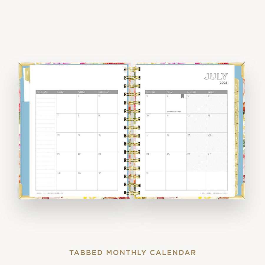 Day Designer 2025-26 mini daily planner: Oh So Lovely cover with monthly calendar