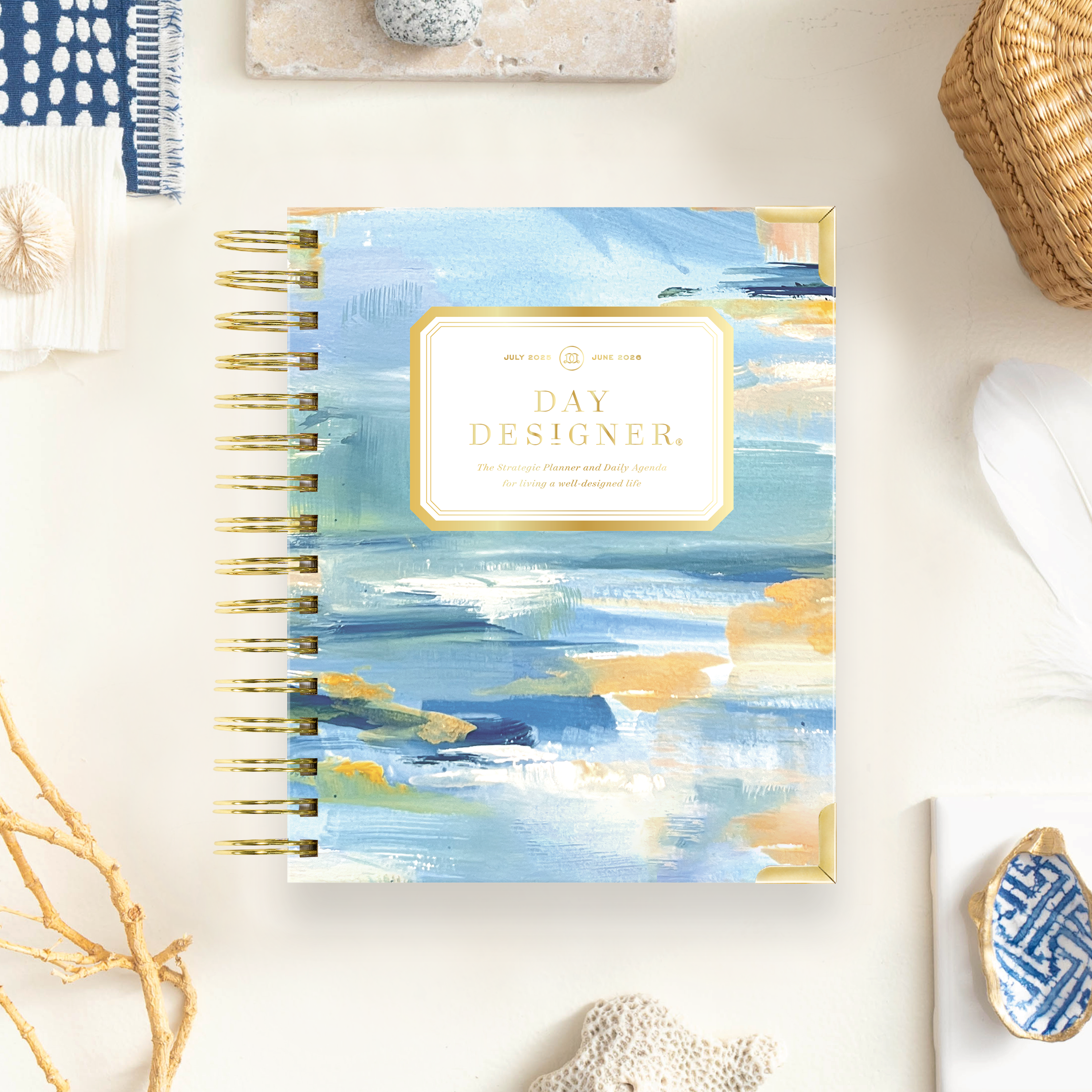 2025-26 Mini Daily Planner: Sea and Sky