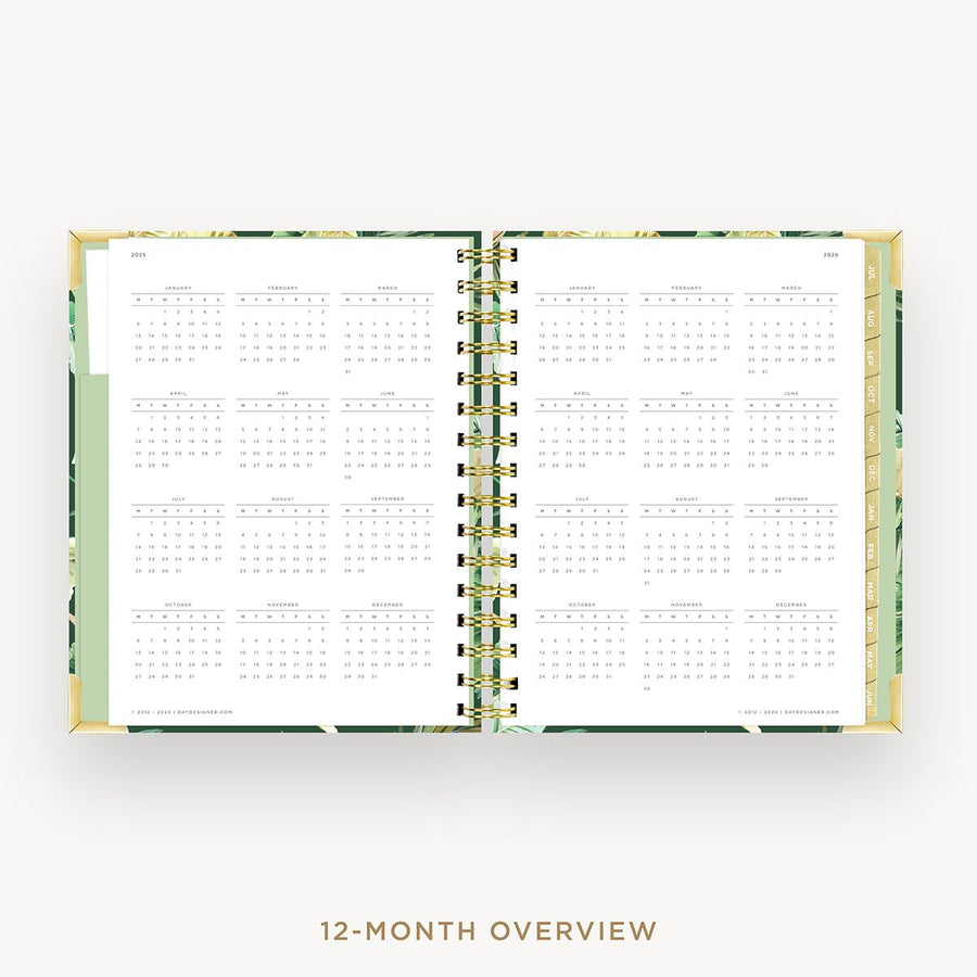 Day Designer 2025-26 mini daily planner: St. Barts cover with 12 month calendar