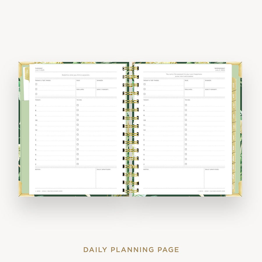 Day Designer 2025-26 mini daily planner: St. Barts cover with daily planning page