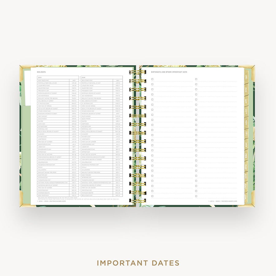 Day Designer 2025-26 mini daily planner:  St. Barts cover with holidays page