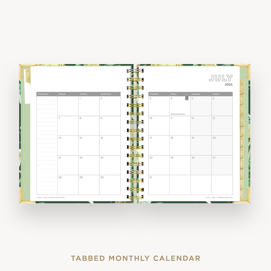 Day Designer 2025-26 mini daily planner: St. Barts cover with monthly calendar