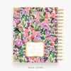 Day Designer 2025-26 mini daily planner: Ula Bloom cover with back cover with gold detail