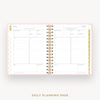 Day Designer 2025-26 mini daily planner: Peony Bookcloth cover with daily planning page