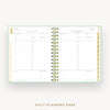 Day Designer 2025-26 mini daily planner: Sage Bookcloth cover with daily planning page