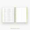 Day Designer 2025-26 mini daily planner: Sage Bookcloth cover with holidays page