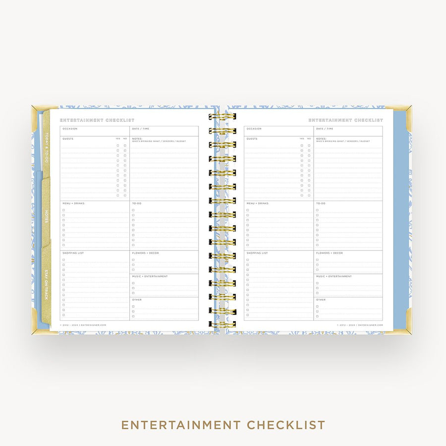 Day Designer 2025-26 mini weekly planner: Alicia cover with entertainment party planner