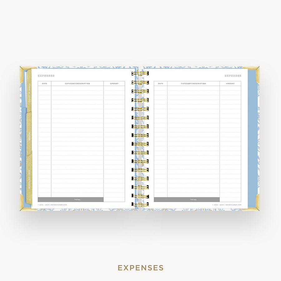 Day Designer 2025-26 mini weekly planner: Alicia cover with expense tracking pages