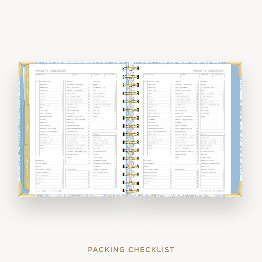 Day Designer 2025-26 mini weekly planner: Alicia cover with packing checklist