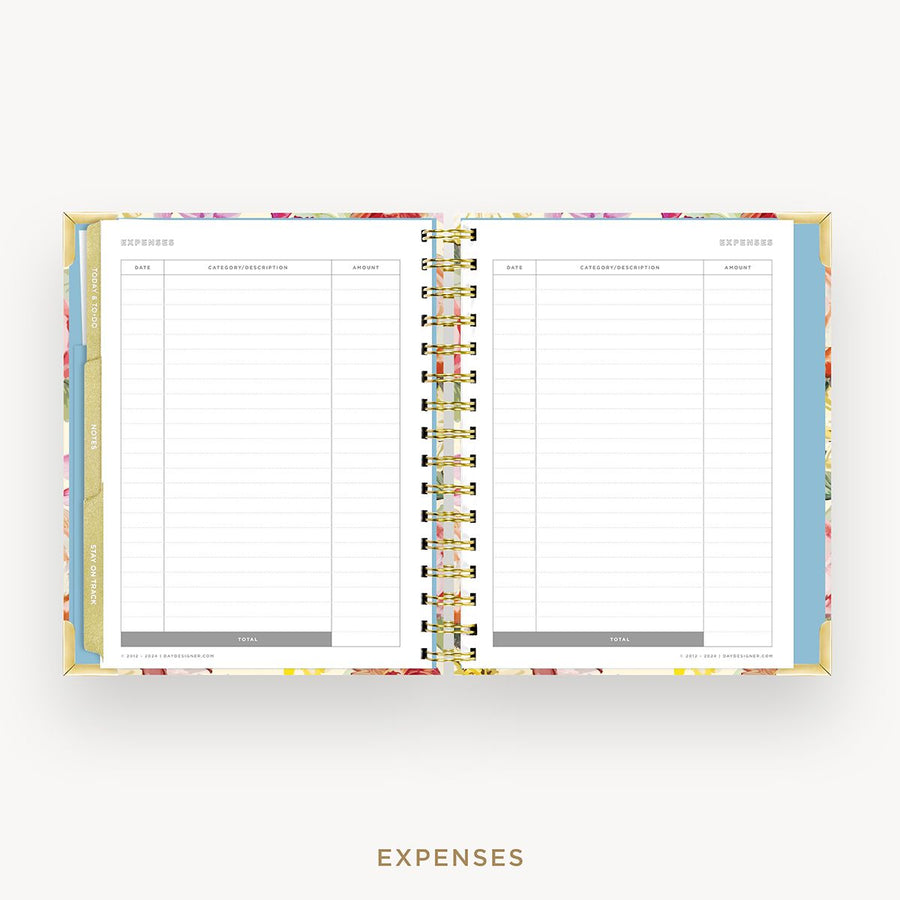 Day Designer 2025-26 mini weekly planner: Oh So Lovely cover with expense tracking pages