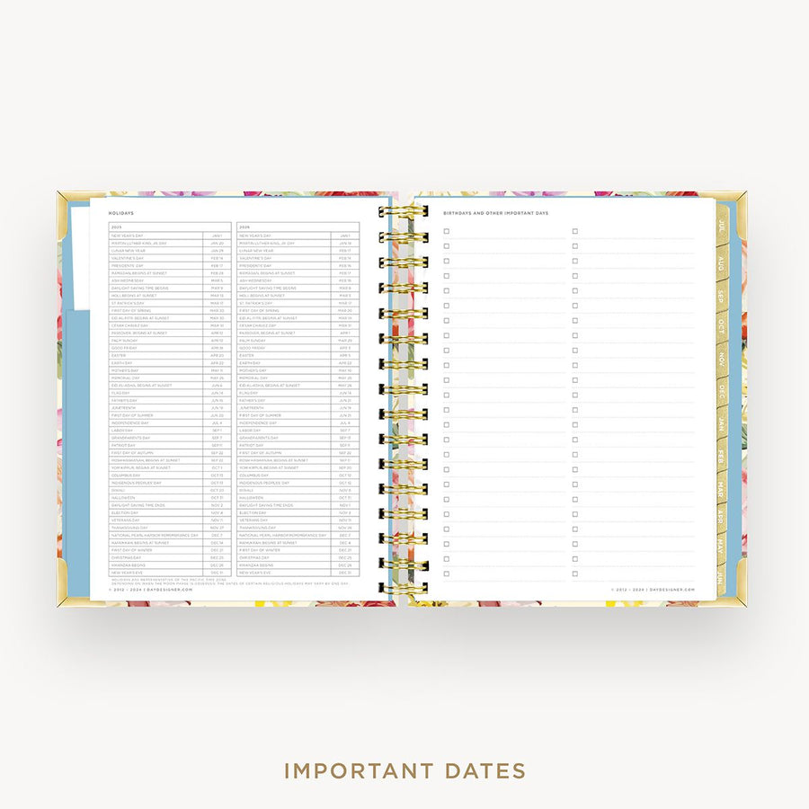 Day Designer 2025-26 mini weekly planner: Oh So Lovely cover with holidays page