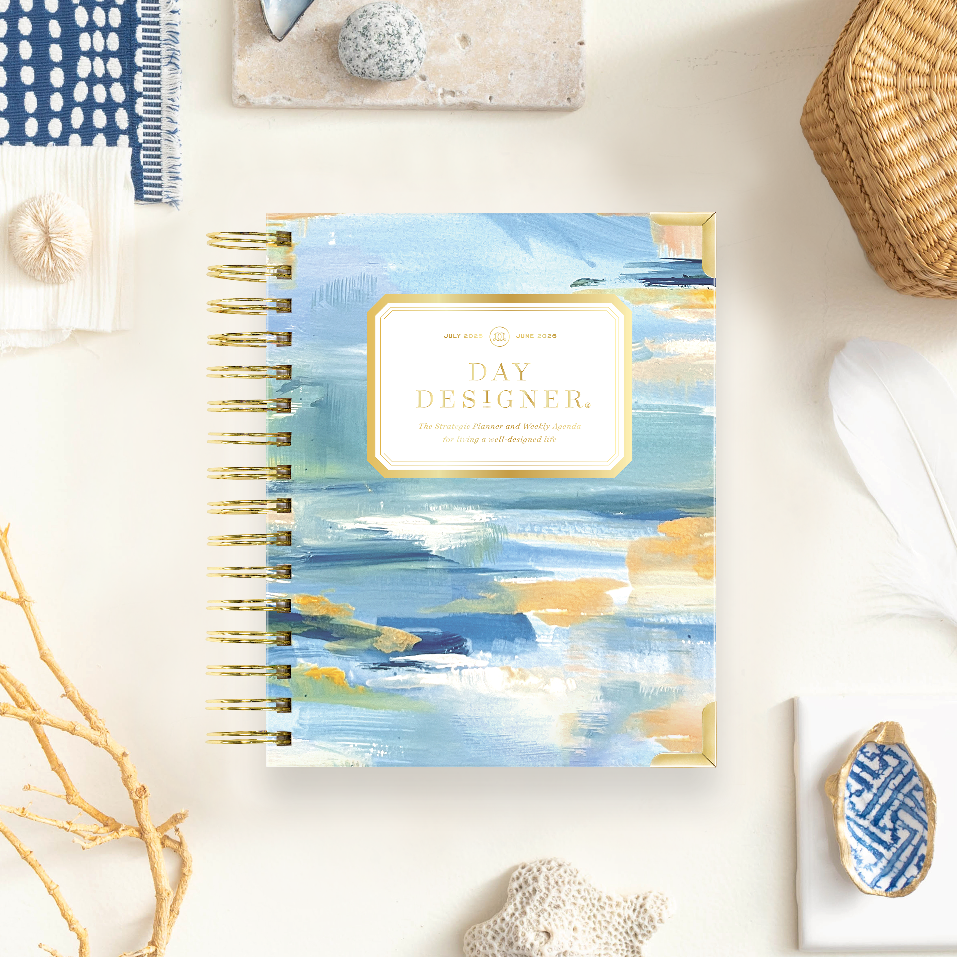 2025-26 Mini Weekly Planner: Sea and Sky