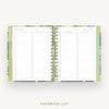 Day Designer 2025-26 mini weekly planner: St. Barts cover with favorite books and movies pages