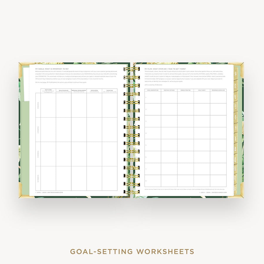 Day Designer 2025-26 mini weekly planner: St. Barts cover with goals worksheet