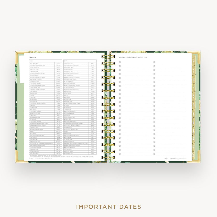 Day Designer 2025-26 mini weekly planner: St. Barts cover with holidays page