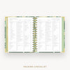 Day Designer 2025-26 mini weekly planner: St. Barts cover with packing checklist
