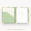 Day Designer 2025-26 mini weekly planner: St. Barts cover with pocket and gold stickers