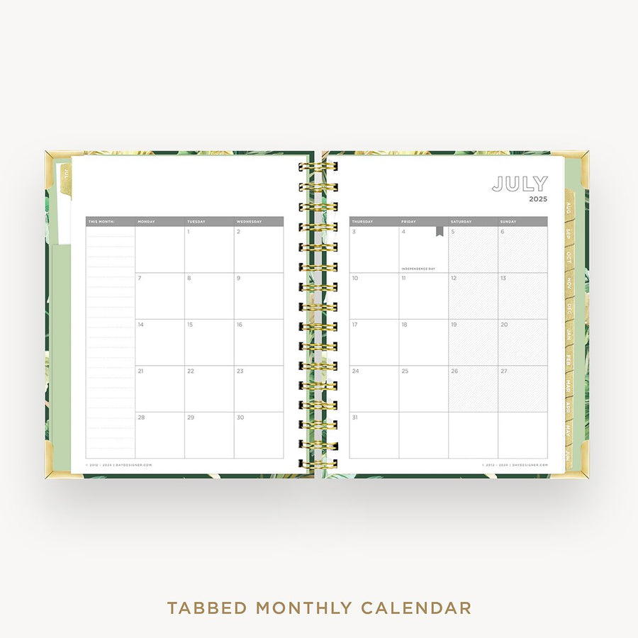 Day Designer 2025-26 mini weekly planner: St. Barts cover with monthly calendar