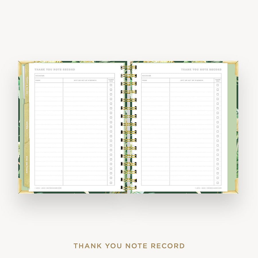 Day Designer 2025-26 mini weekly planner: St. Barts cover with thank you notes pages