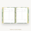 Day Designer 2025-26 mini weekly planner: St. Barts cover with undated daily planning pages
