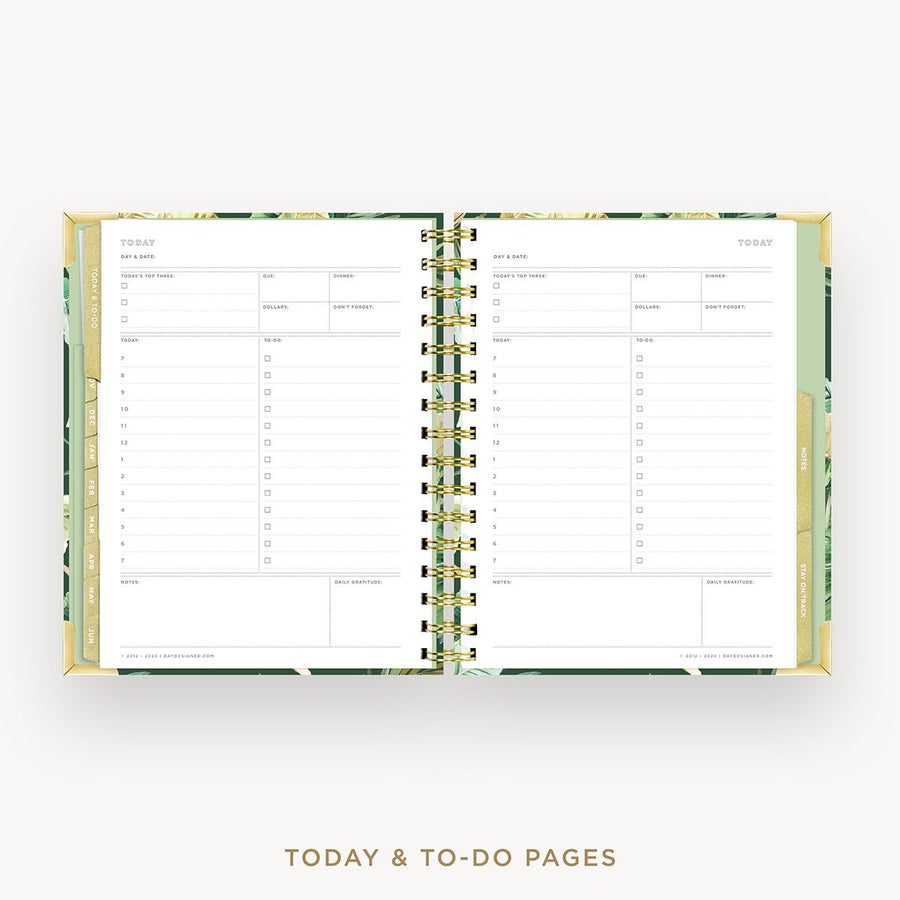 Day Designer 2025-26 mini weekly planner: St. Barts cover with undated daily planning pages