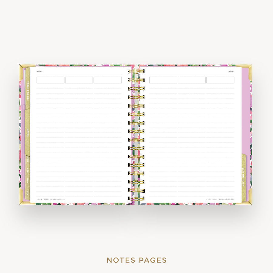 Day Designer 2025-26 mini weekly planner: Ula Bloom cover with note-taking pages