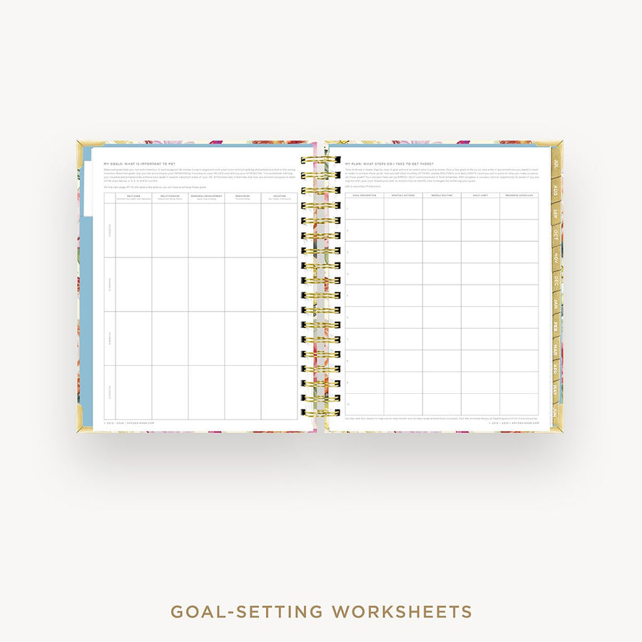 Day Designer 2025-26 daily planner: Oh So Lovely cover with goals worksheet