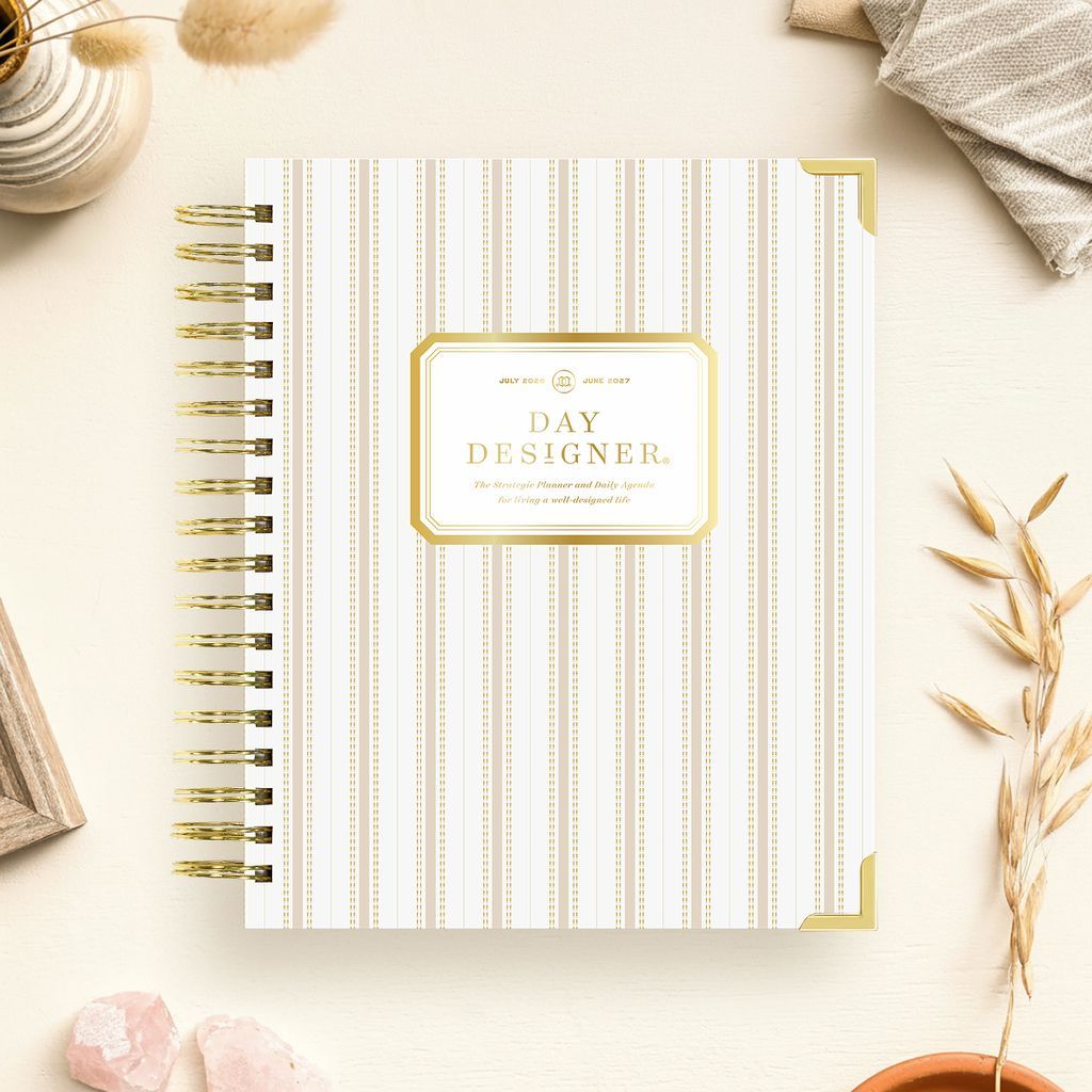 2026-27 Daily Planner: Ticking Stripe