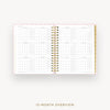 Day Designer 2025-26 daily planner: Peony Bookcloth cover with 12 month calendar