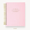 Day Designer 2025-26 daily planner: Peony Bookcloth hard cover, gold wire binding